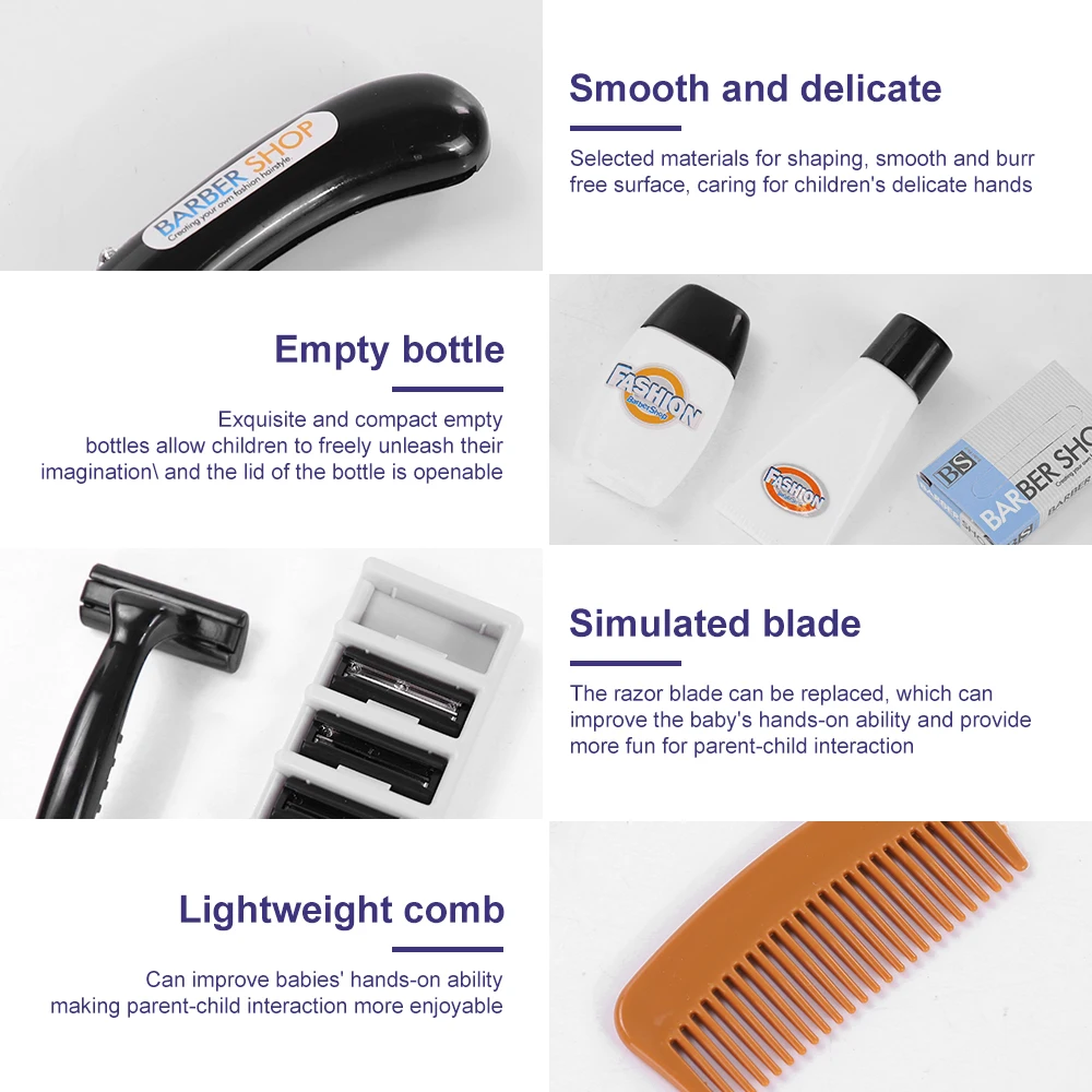 ألعاب تجميل عصرية للفتيات، مجموعة أدوات قص الشعر التظاهري، محاكاة التفاعل بين الوالدين والطفل، ألعاب الحلاقة، هدية عيد ميلاد للأطفال #3