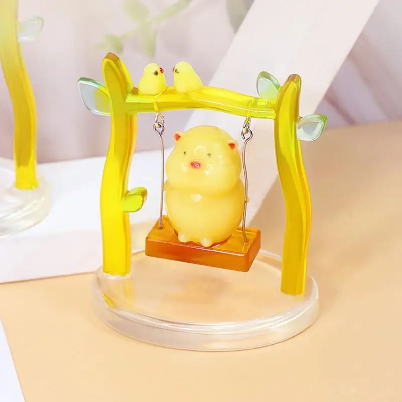 T5UF Cartoon Citpe Swing Swing Silicone Sust Less Flom