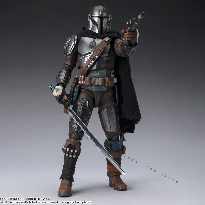 In Stock Bandai STAR WARS The Mandalorian&Grogu 15CM S.H. Figuarts  Action Figures Peripheral Toys Gift