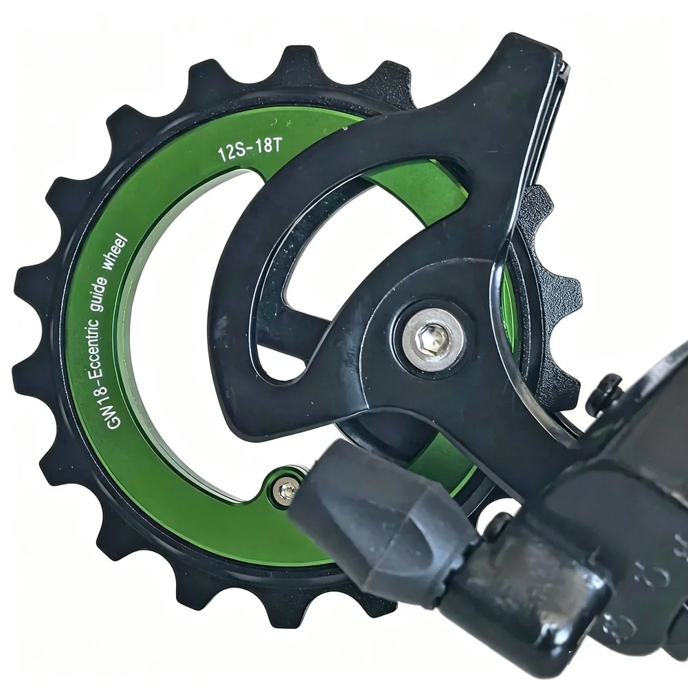 18T Eccentric Rear Derailleur Pulley For 11 12 Speed Bicycle Gear Shifting Smooth Transmission Aluminum Alloy Guide Wheel