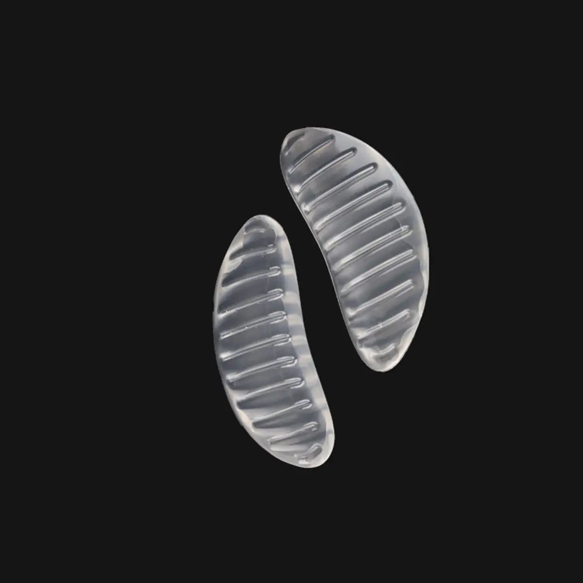 Pair Transparent Non-Skid Adhesive Arch Support Stripe Gel Insoles Flat Feet Correction for Women Gel Insole Arch Support