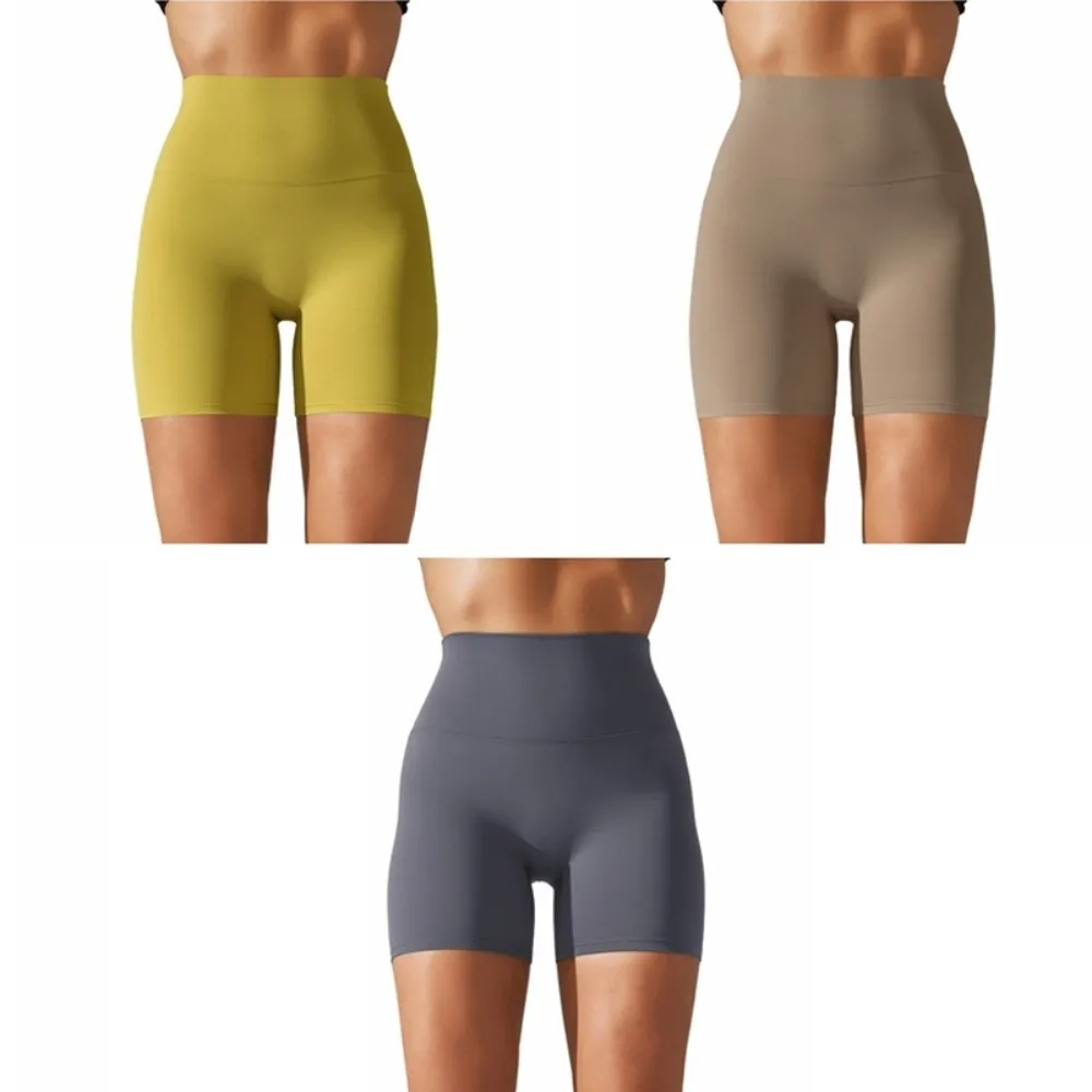 Wysokoelastyczne spodenki do jogi, szybkoschnące, modelujące pośladki, sportowe spodenki kompresyjne, odprowadzające pot, spodenki do biegania.