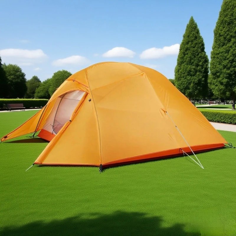 Campeggio all'aperto, escursionismo, equitazione, leggero, portatile, aggancio rapido, antipioggia, un must per il campeggio con doppia tenda