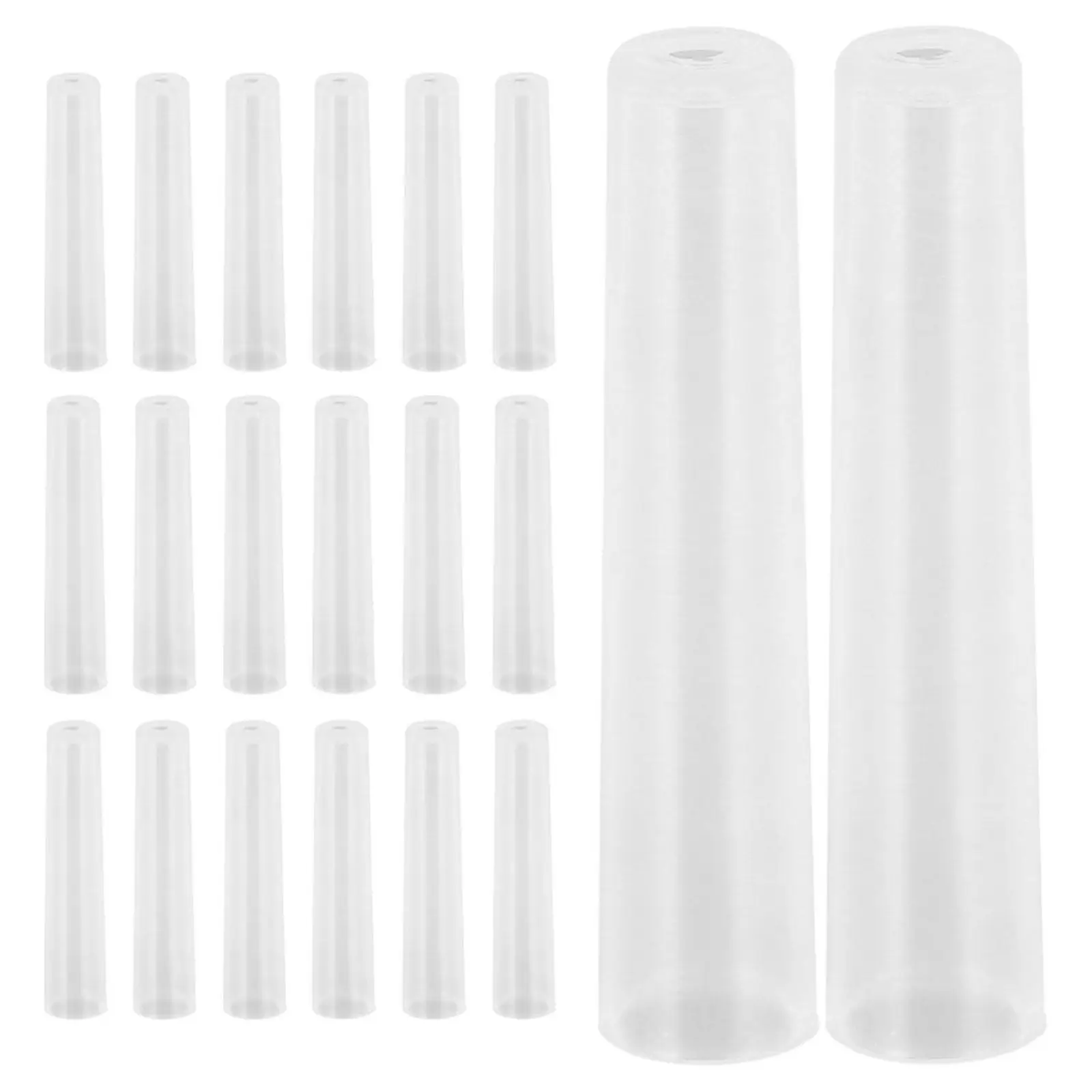 100Pcs Clear Pencil Caps Plastic Tip Protectors Safe Pencil Extenders for Sketching Drawing Artists Pen Case