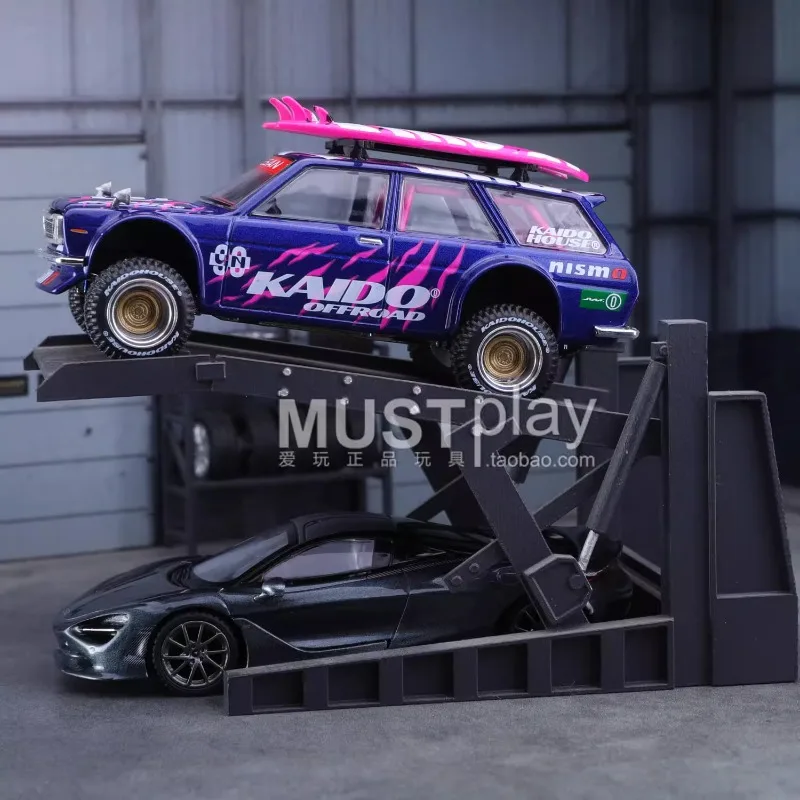 In stock 1:64 Datsun Station Wagon 157 Chevrolet 815 750S die-cast alloy simulation car model, boys' toy, adult decorative item.