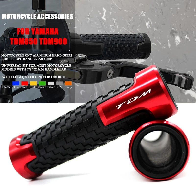 Motorcycle CNC handlebar grips handle bar handle hand Grips For TDM 850 TDM850 1991-2020 2021 TDM 900 TDM900 2004-2021