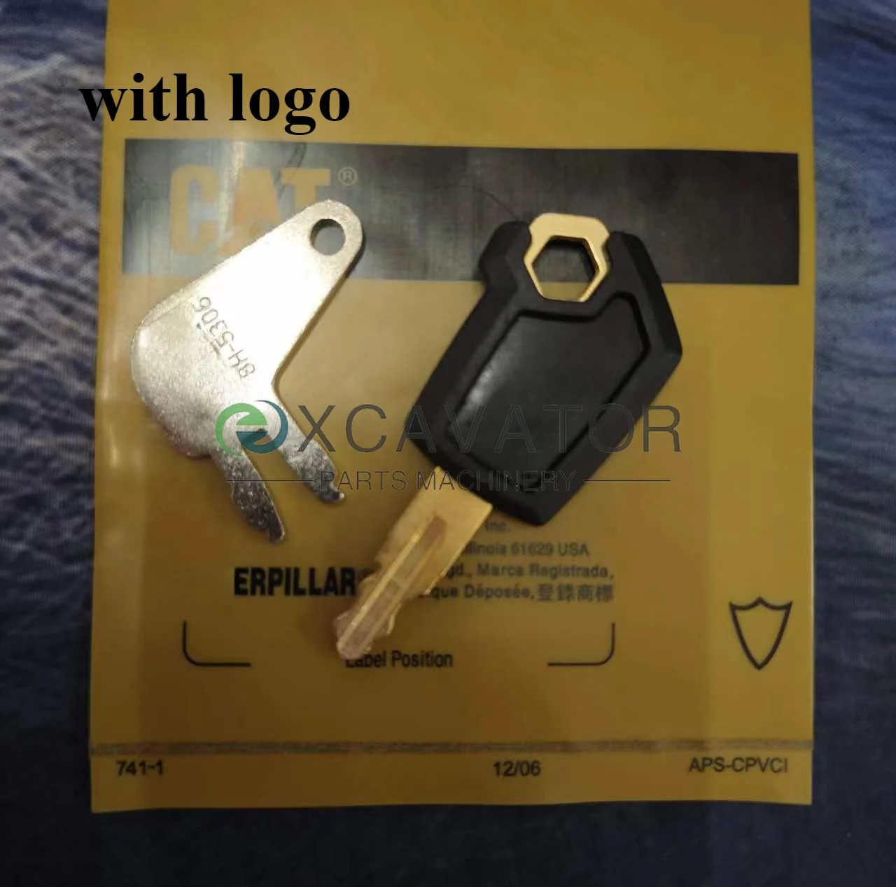 2Keys 8H5306 5P8500 For CATE For Caterpillare Master Disconnect Key E931B 931C 933 933C 935B 935C 939 939C 941 943 951B