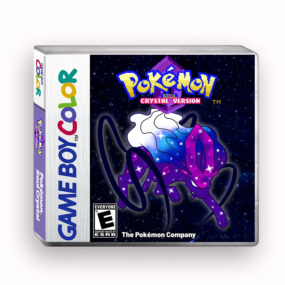 Karta do gry Pokémon Soul Crystal GBC/GBA Nowa gra Pokémon, wersja amerykańska angielska