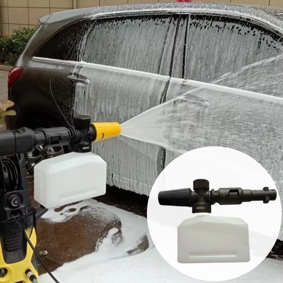 Lanza cuadrada de espuma para nieve de 400ML para KarcherK, lavadora limpia de coche de alta presión K1 K2 K3 K4 K5 K6 K7, generador de boquillas para pistola de agua
