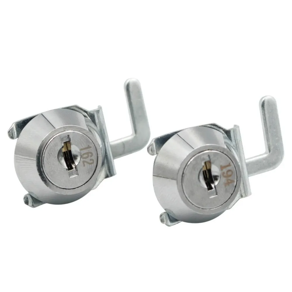Rust-Resistant Mini Cam Lock with Quick Clip Metal Cabinet Silver Cash Box Lock Easy Replacement with Keys Security Cabinet Lock