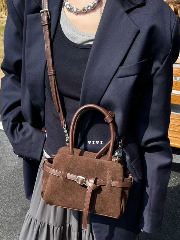 

Большая кожаная сумка-тоут в винтажном стиле из искусственной и натуральной кожи, сумка через плечо, с ремнем, синяя, женская сумка