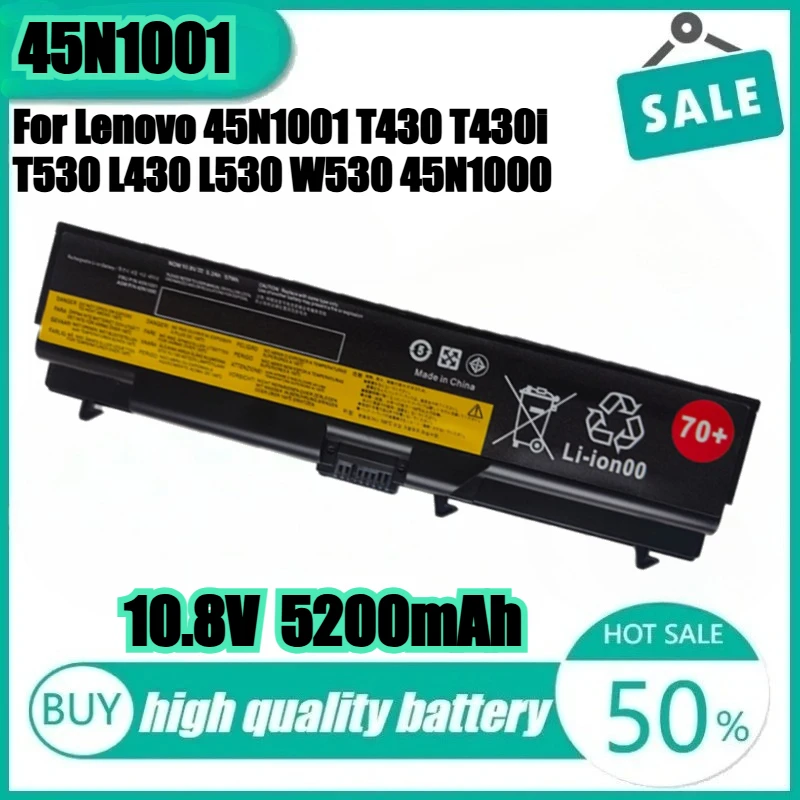 

New High Quality Replaceable Laptop Battery for Lenovo L430 L530 T430 T430I T530 T530I W530I W530 45N1001 42N1000