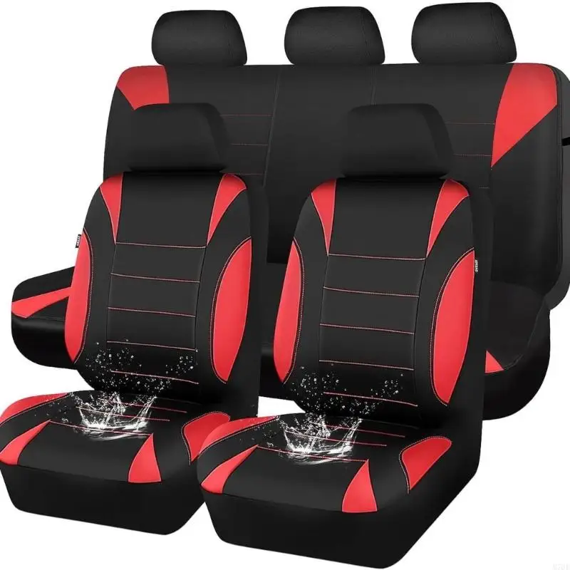 M76E PU Leather 2/4/9pcs Automobile Covers With Soft Texture Car Protector