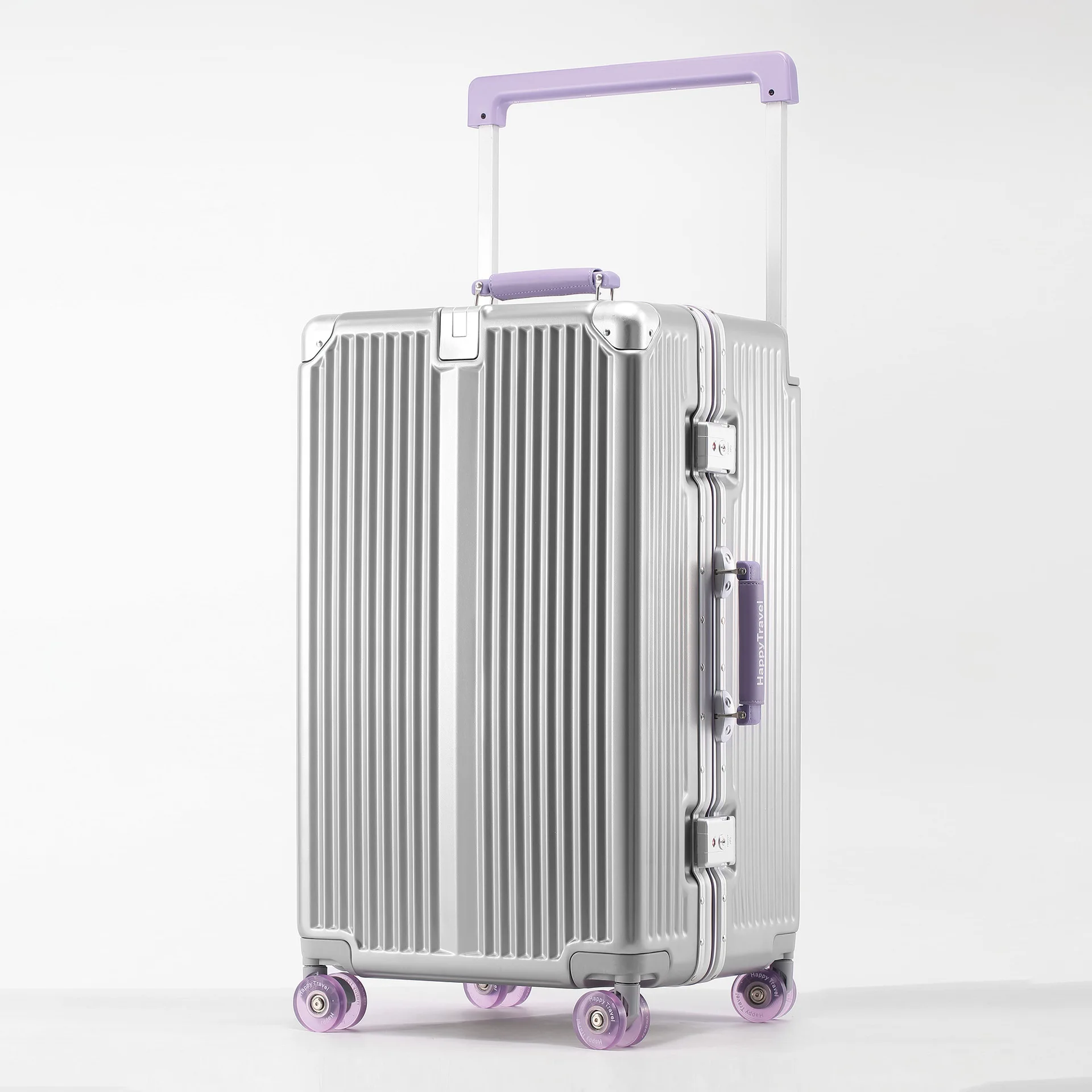 Large Capacity Rolling Luggage with Skating Spinner Wheels TSA Lock Wide Trolley Suitcase Hard Shell Aluminum Frame 20/24/26/28