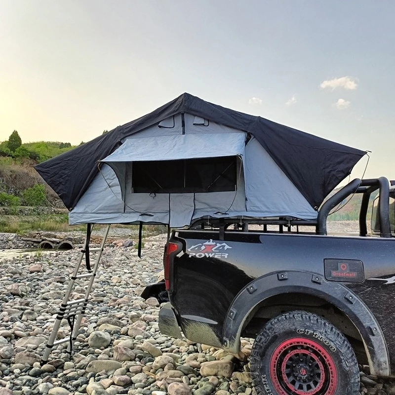 

Outdoor camping tent automatic soft roof tent extended speed drive roof