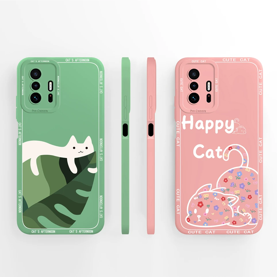 Modne etui na telefon Xiaomi 11T 11T Pro Love Heart Cases Silicone Soft Coque Non Slip Back Cover For Xiaomi11T Pro Phone Shell Funda