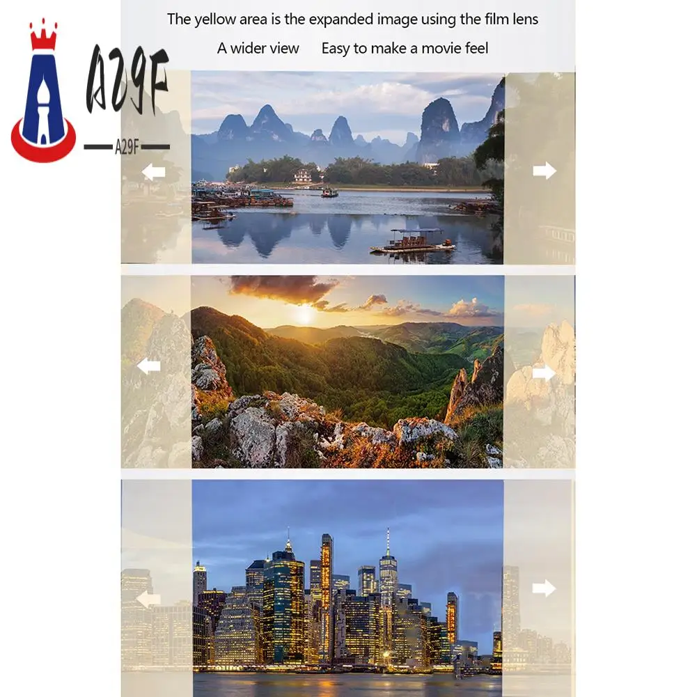 

A29F-анамморфический широкоэкранный объектив для экшн-камеры Gopro HERO 9, черный, 1,55-кратный кинотеатрный объектив