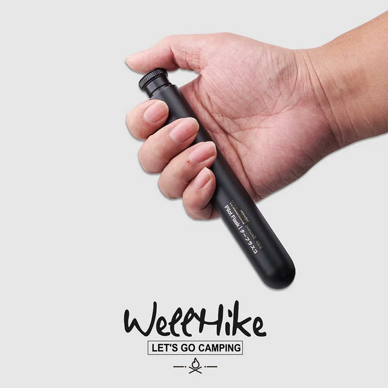 

Wellhike Outdoor Long Tube Small Wine Pot 45ml Portable BC Camping Alcohol Coffee Bean Fuel Sealed Jar