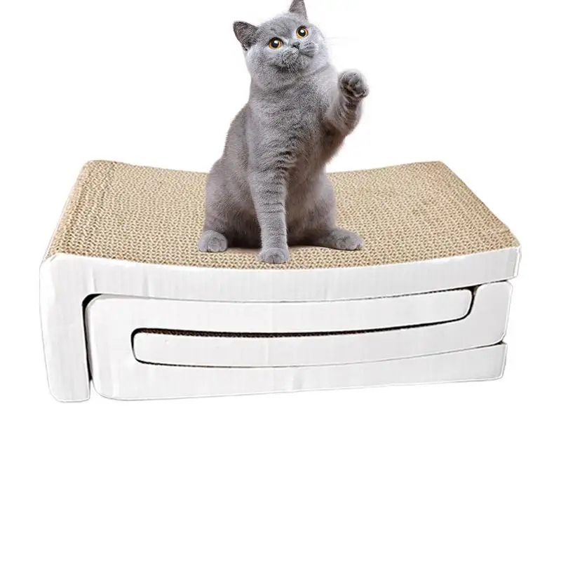 

Cat Scratching Pad Wear Resistant Cardboard Scratchers For Indoor Cats Interactive Toys Scratch Resistant Mat Scratching Pad For