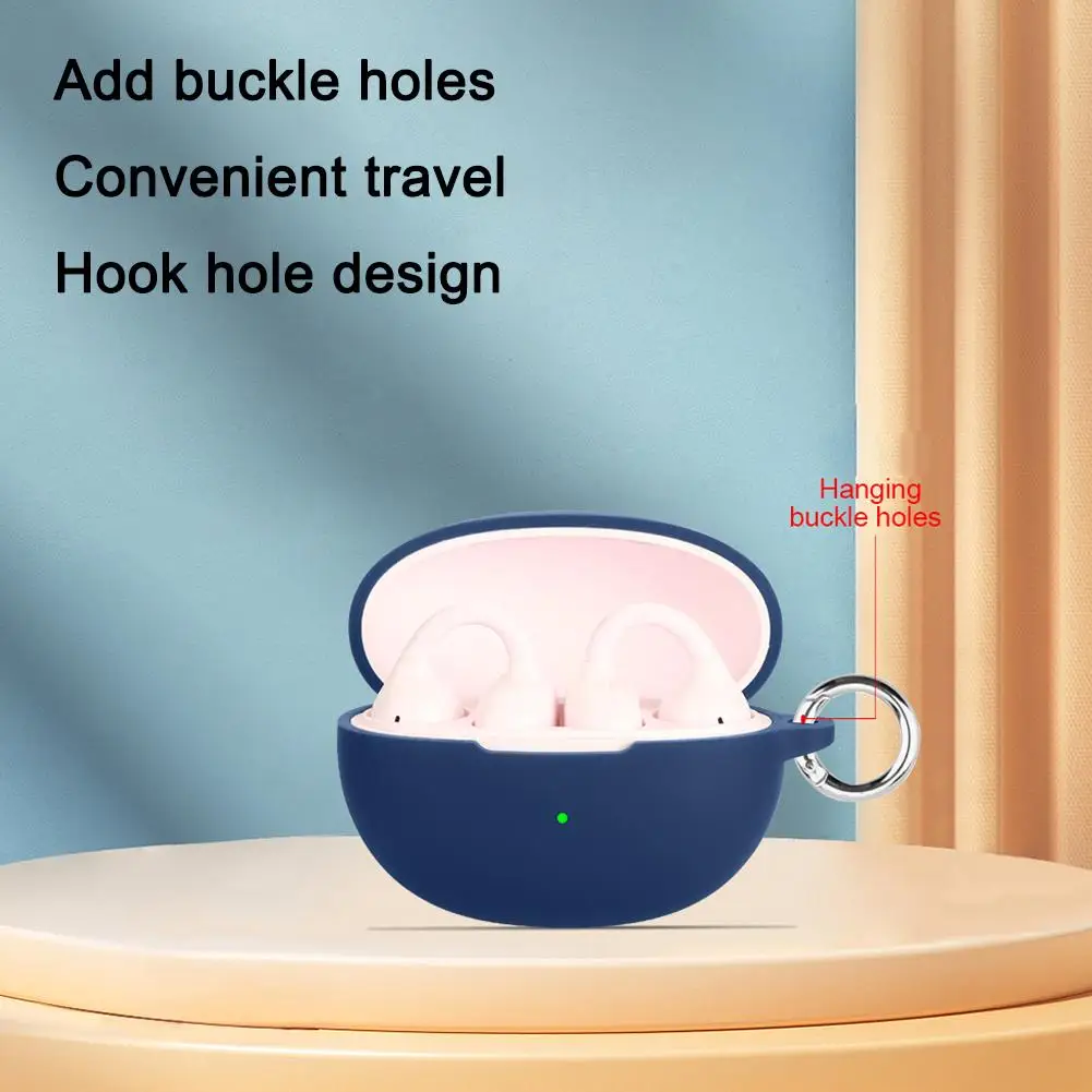 Baseus BC1 ケースカバー、充電ポートアクセスプルーフ付きシリコン保護カバー、Baseus BC1 用傷防止イヤホンケース