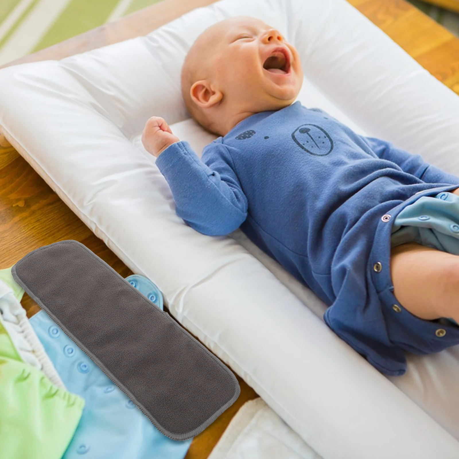 

10 шт. моющиеся бамбуковые угольные подгузники, впитывающие подушечки для кровати, детские вкладыши, многоразовые подушечки для мочи, тренировочный коврик, подгузник для младенцев