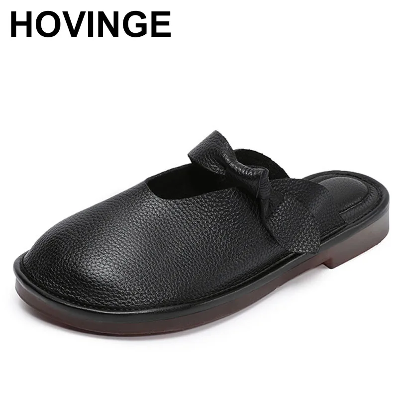 

Удобные полутапочки во французском стиле, женская летняя уличная одежда, балетки с плоской подошвой, кожаный плоский каблук