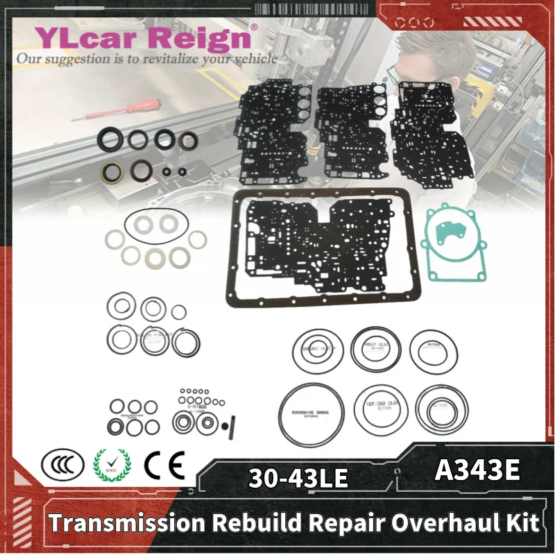 

30-43LE A343 A343E A343F Ремонтный комплект автоматической коробки передач Overhau, уплотнения, прокладки, уплотнительные кольца для TOYOTA HYUNDAI