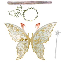 Cute Adults & Girls Fairy Wings Sparkling Organza Angel Wings Wings for Halloween, Cosplay, Party