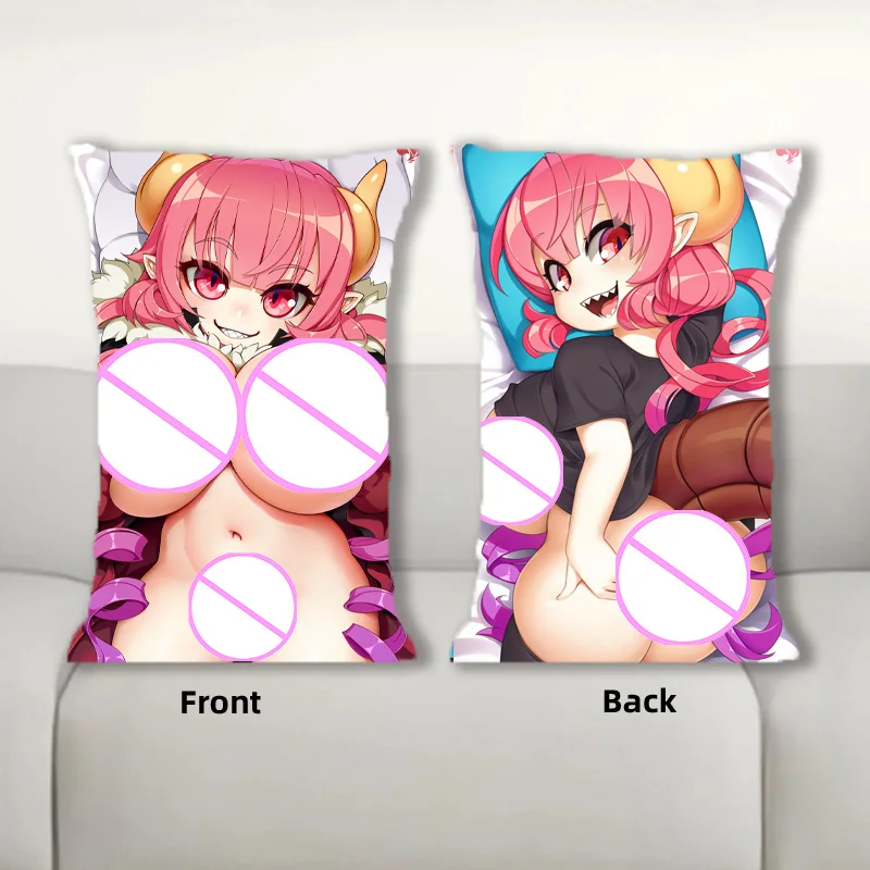 

Dakimakura Sexy Ilulu Dragon Anime Body Pillow Double Side Print Half Body Throw Pillow Bedding Pillowcase