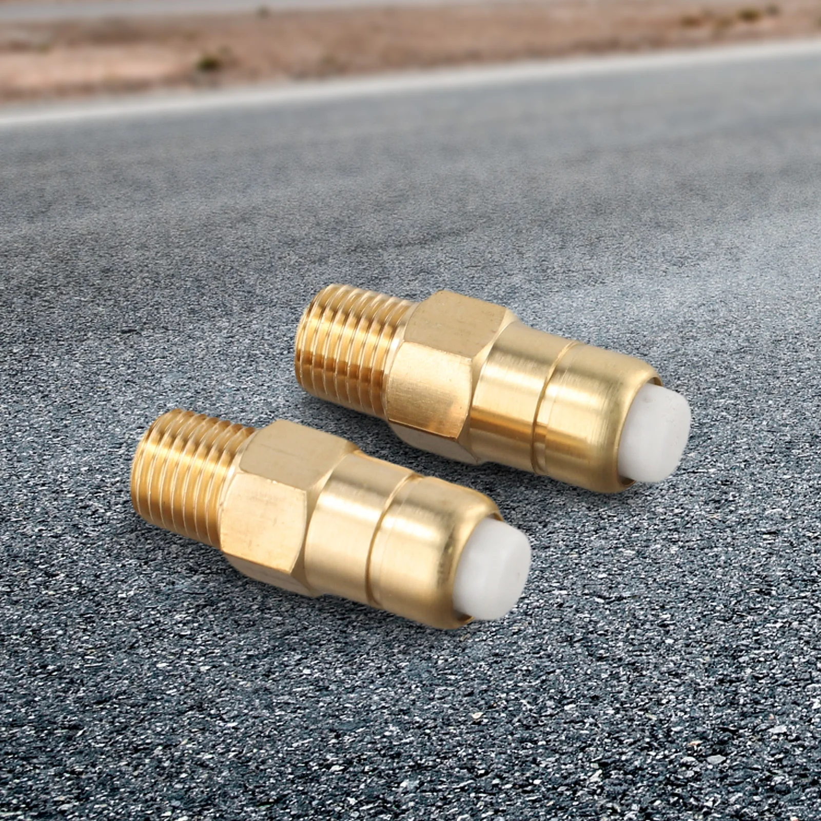 Brass Thermal Release Valves Designed for High For Pressure Washers Includes Two Units with Standard 1/4 Inch NPT Connections