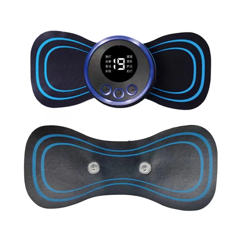 19 Levels EMS Neck Electric Massager Patch Pulse Muscle Stimulator Gel Pad Relieve Fatigue Cervical Massage Sticker Portable view 4