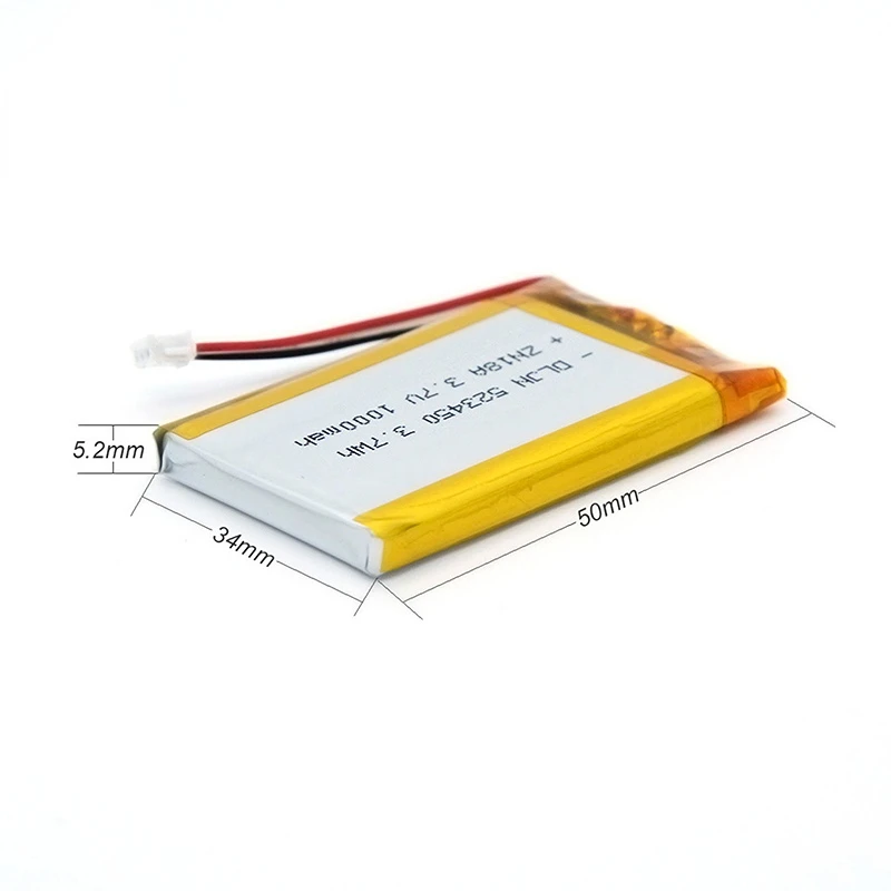 PATOZM 3.7V 523450 1000mAh akumulator li-po do zabawek R/C, elektronika akumulator litowo-polimerowy, dopuszczalne OED /ODM