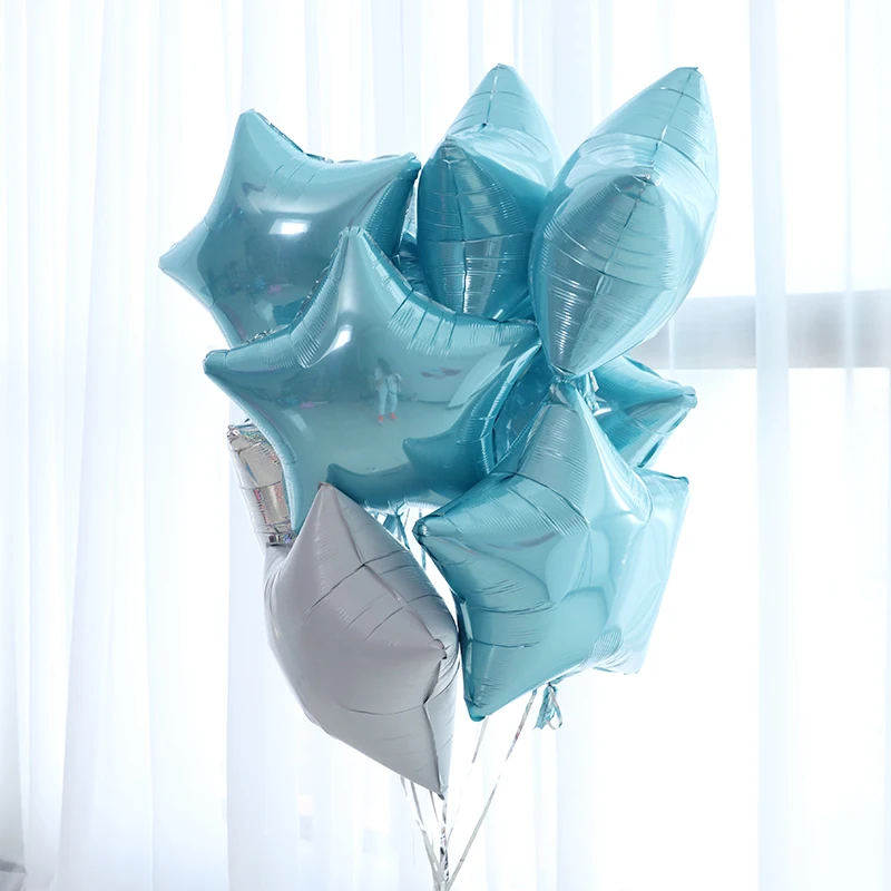 10 Stück 10 Zoll Roségold Silber Folien-Sternballons Geburtstag Hochzeit Weihnachten Party Dekoration Baby-Shower Zubehör Kinder Globos – Detail 4