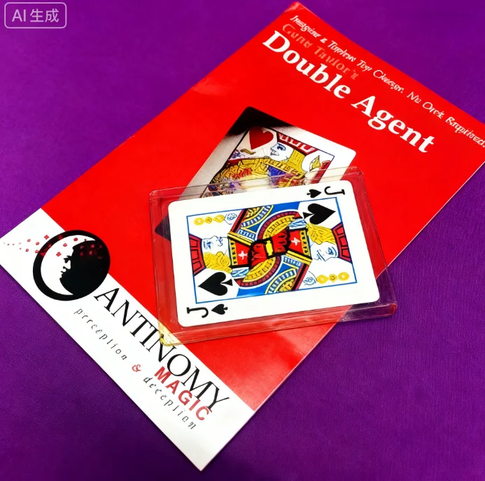 ‌ خدعة سحرية احترافية مزدوجة العامل - وسيلة قريبة لتغيير البطاقة الفورية مع دعامة ساحرة كوميدية غير مرئية لسطح البوكر