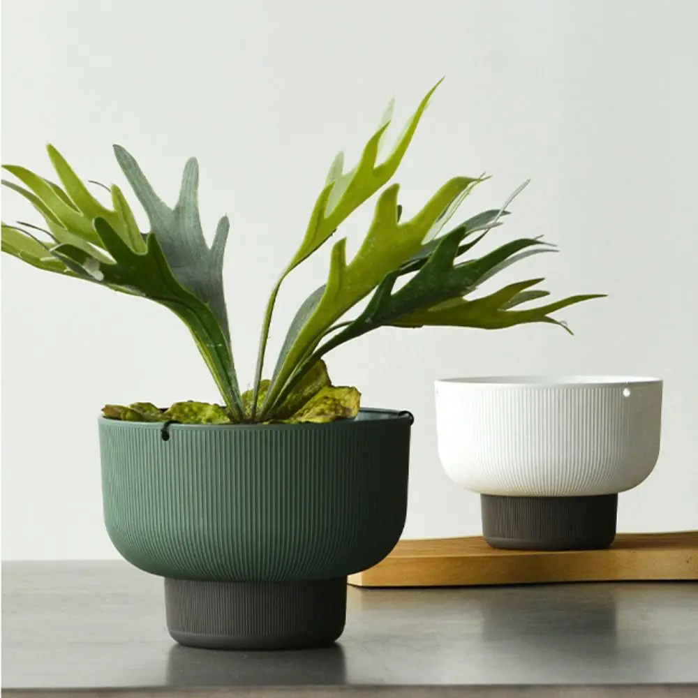 Self Watering Hanging Flower Pots Detachable Base Thickened Plant Flowerpot Drainage Large Capacity Hanger Plant Basket