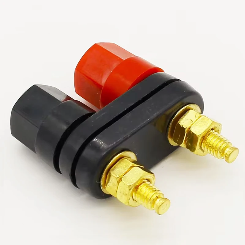 1Piece Banana Plugs Socket Couple Terminals Red Black Connector Amplifier Terminal Binding Post 4MM Banana Speaker Plug Jack