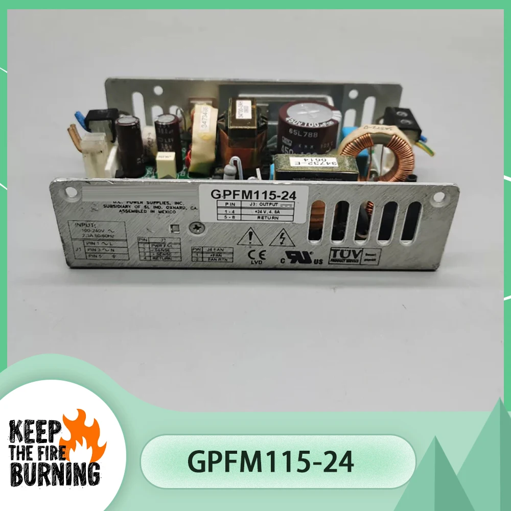 

Промышленный медицинский источник питания +24В4.8А GPFM115-24