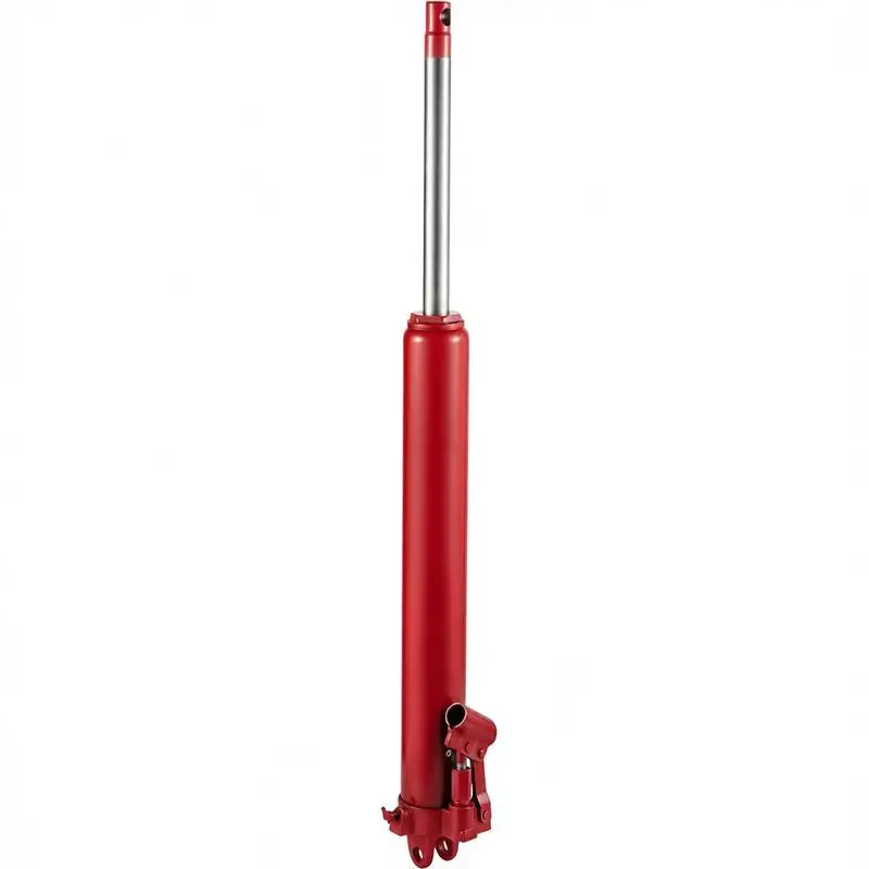 

Manual Lift Cylinder 8 Tons Capacity For Garage Shop Cranes Engine Hoist Single Piston Pump Clevis Base Manual Handle Red