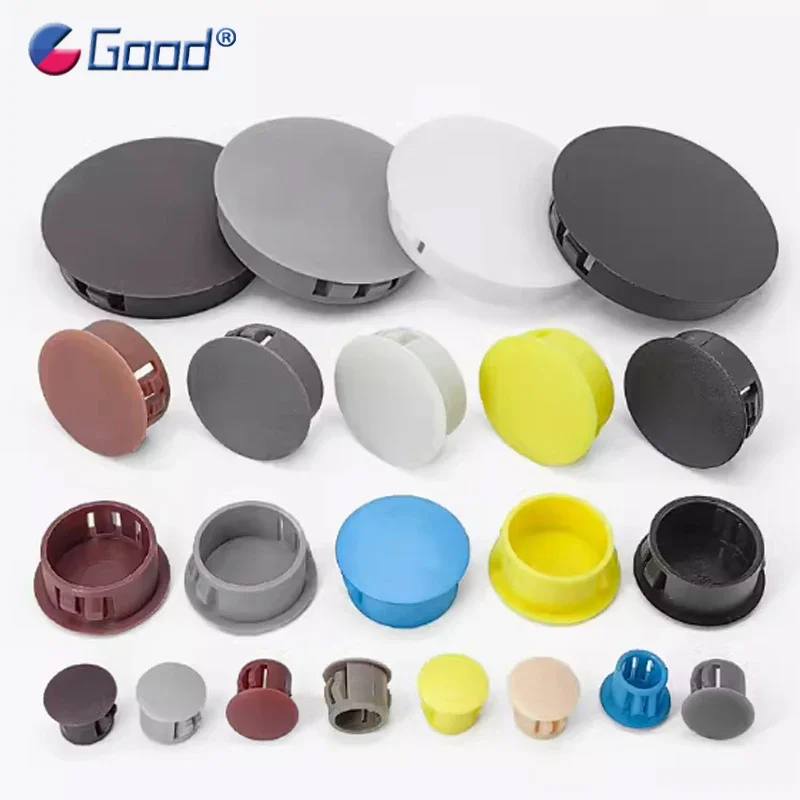 5/10Pcs Snap on Plastic Hole Plug Round for Profile Pipe Wall Cable Cover Screw Hole Covers Furniture Desk Holes Caps