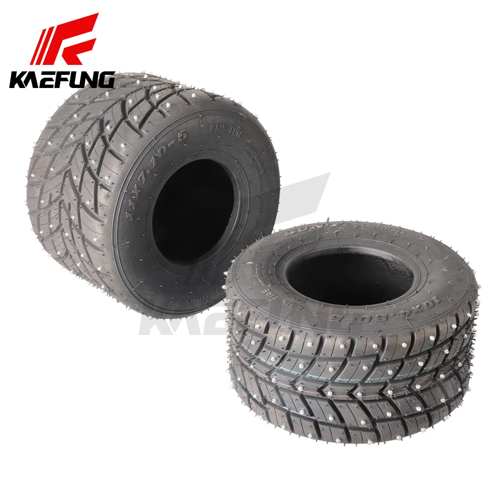 10Ⅹ4.50-5 11X7.10-5 Winter snow tires 5-inch anti-skid tires for Kart Front and Rear Drift Kart Accessories