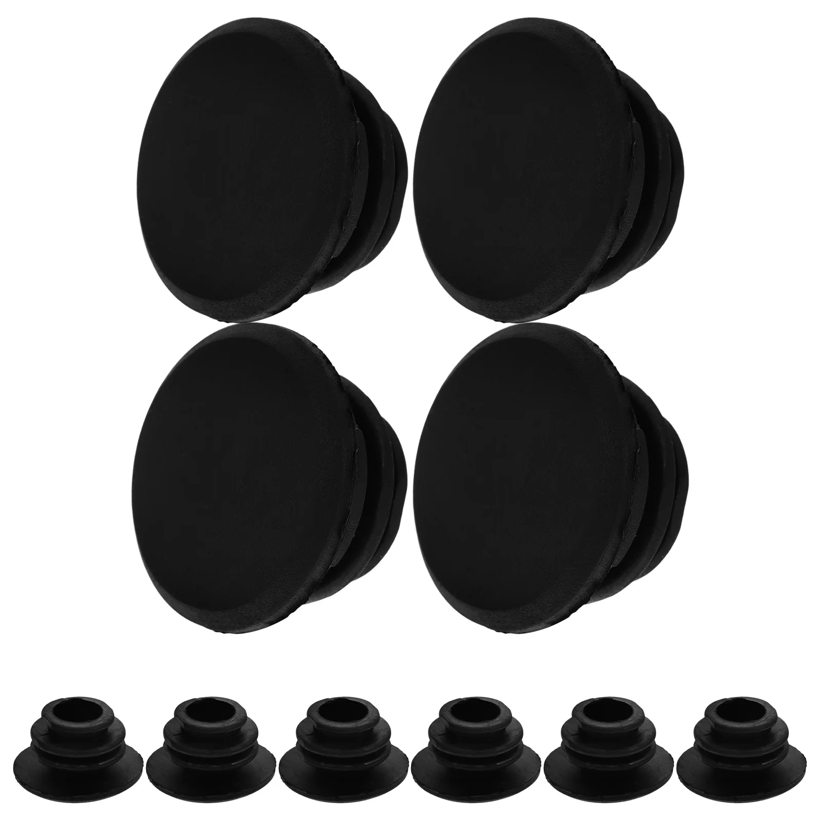 

10 Pcs Handlebar Plugs Rubber Bike End Caps 22mm Diameter Fits Road Mountain Bikes Adult Bicycles Easy Install Protective