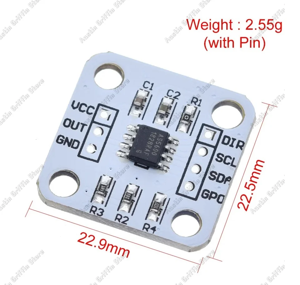 12 Bit High-precision TZT AS5600 Magnetic Encoder Magnetic Induction Angle Measurement Module
