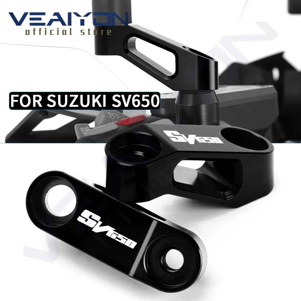 

For SUZUKI SV650 SV 650 Sv650 sv 650 s/x Motorcycle accessories CNC Aluminum Rearview Mirrors Extension Riser Extend Adapter