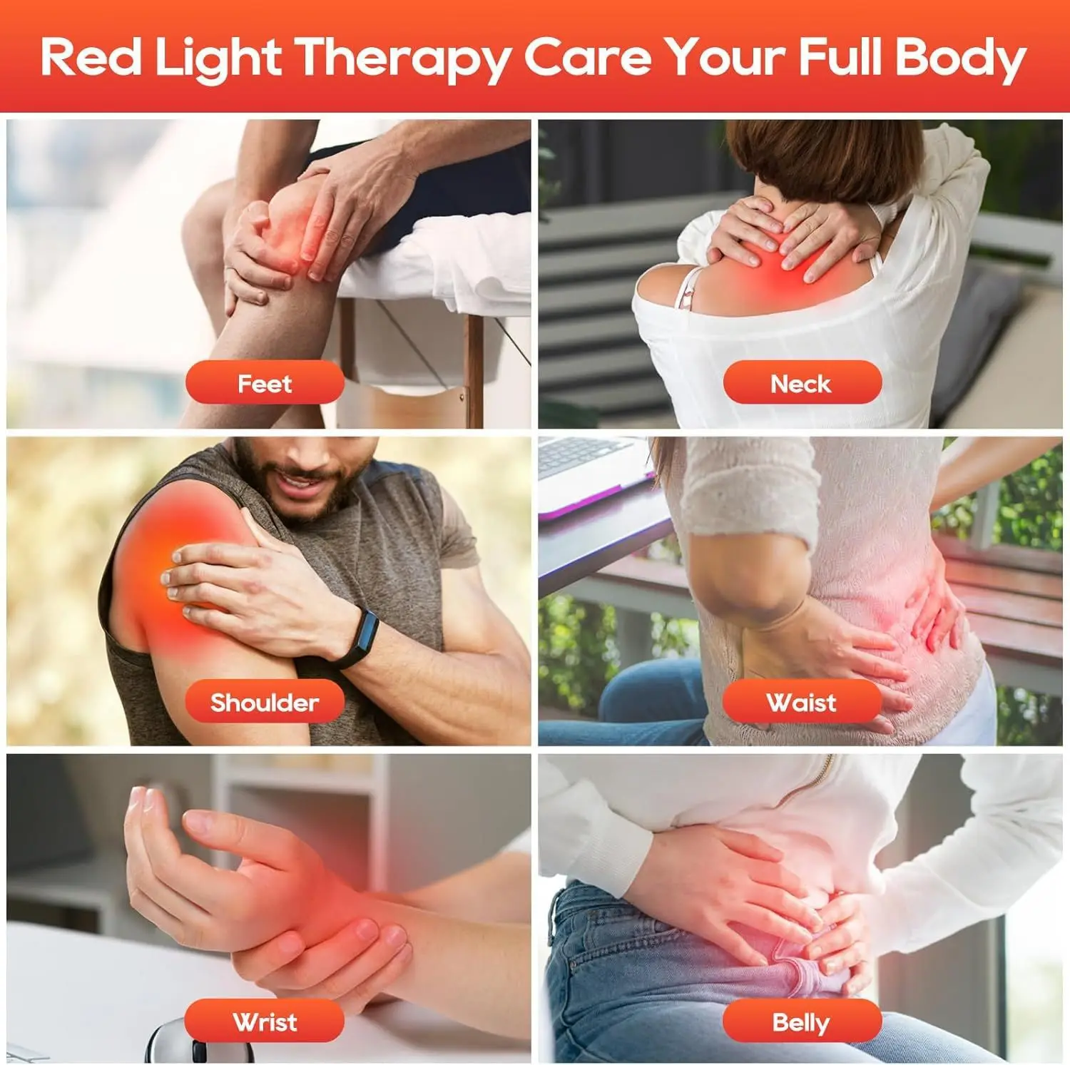 10W Red Light TherapyแผงโคมไฟสําหรับFacial Anti Aging Skin Care Beauty 220LED Light Body Pain Reliefกายภาพบําบัดเครื่องมือ