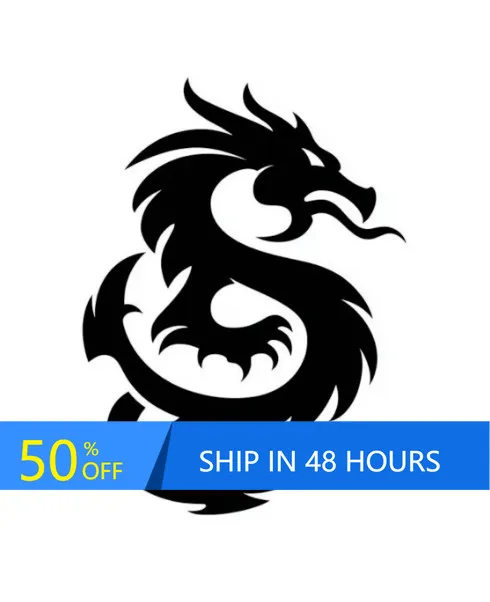 

Dragon Die Cut Funny Truck Car Motor Home Window Waterproof Vinyl Decal Sticker Cool Trendy Vintage Unique Cute Retro