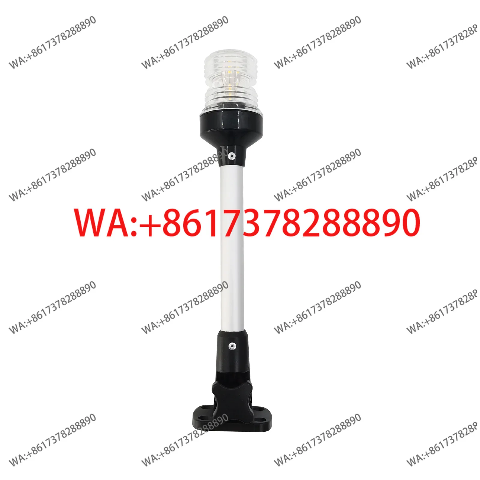 360 degree ring light LED aluminum alloy rod 9 inch/12 inch 180 degree white light marine yacht motorboat ring light