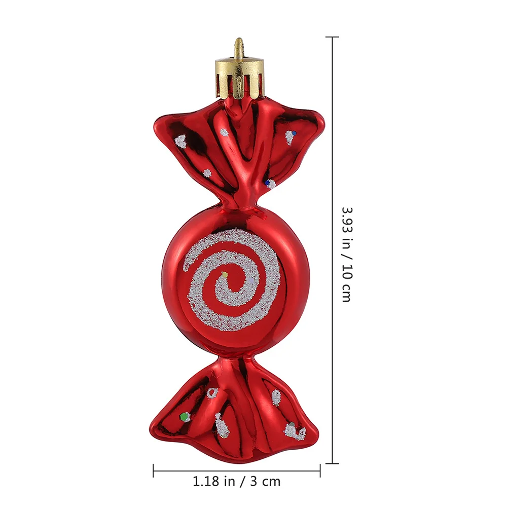 

18Pcs Christmas Candy Ornament Hanging Decorations for Tree Party Banquet Wedding Shop Mall Hotel Decoration Festive Pendant