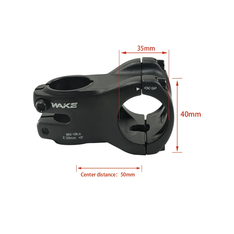 Wake MTB Mountain Bike Power Stem Handlebar Diameter 35mm Ultralight High-strength Bicycle Accessories for BMX Cycling Road Bike