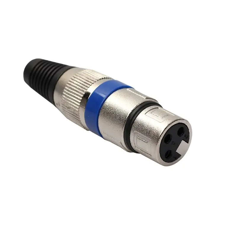 AA60 8 Pairs XLR Connector 3Pin Audio Microphone MIC Male Plug Female Jack Adapter, Zinc Alloy DIY for Mixer Amplifier