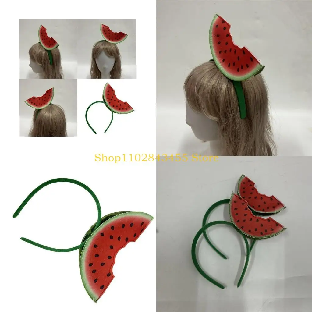 49MC Watermelon Headpiece Halloween Hairhoop For Summer Event And Holidays